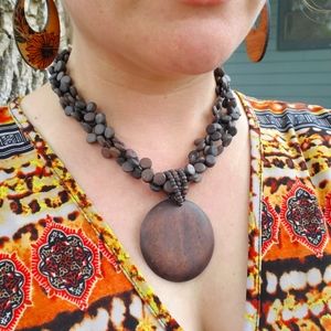 Wooden necklace